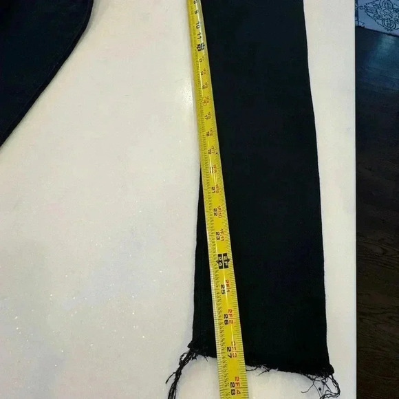 Hudson Krista super skinny black stretch jeans raw hem women’s size 26 - Picture 8 of 10